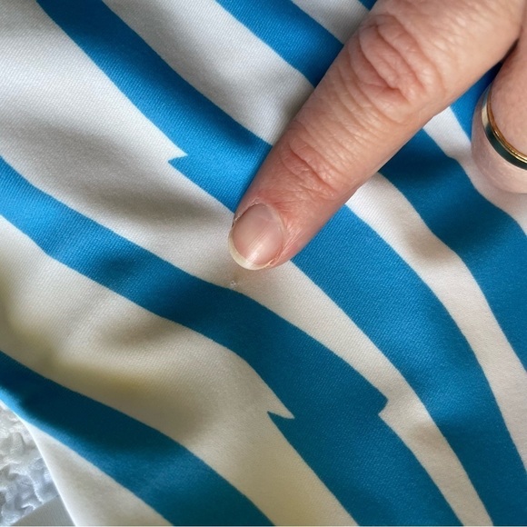 NWT Set Victoria’s Secret Geo Zebra Print Bikini Set Blue Size Large & XL - Picture 15 of 16